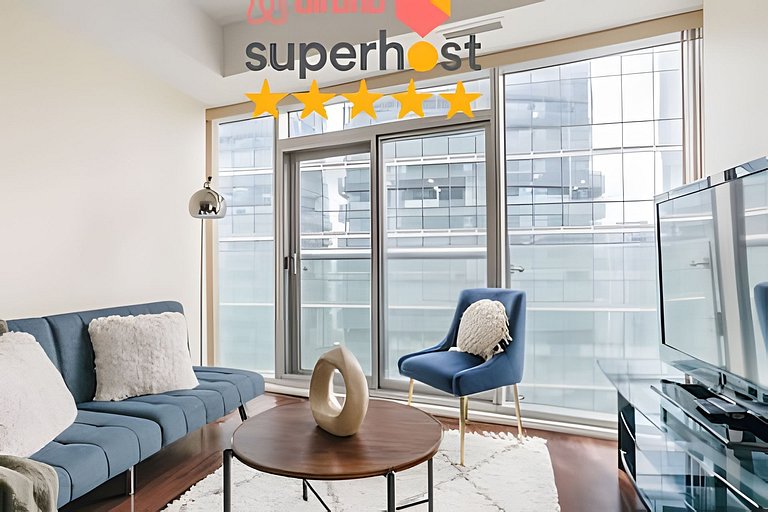 Waterfront 1 Bdr, 2bed, CN Tower, Parking 4 guests
