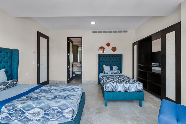 5 habitaciones, 3 suites, vistas al mar y casino