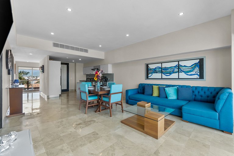 6 habitaciones, 3 suites, vistas al mar y casino