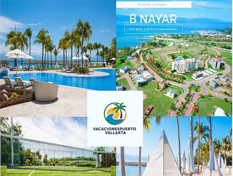 Casa Oasis B-Nayar, residencial privado, club de playa, tran