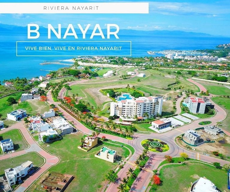 Casa Oasis B-Nayar, residencial privado, club de playa, tran