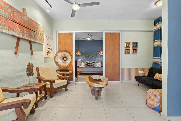 Departamento 1 cuarto, 1.5 baños Zona Romántica