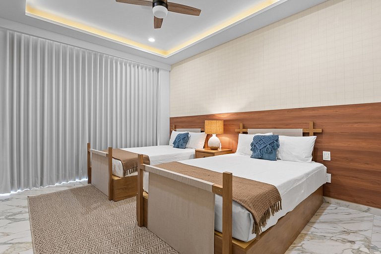 Condominio de lujo a pie de playa con jacuzzi
