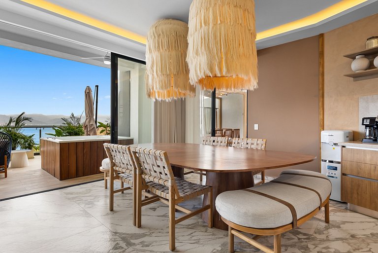 Condominio de lujo a pie de playa con jacuzzi