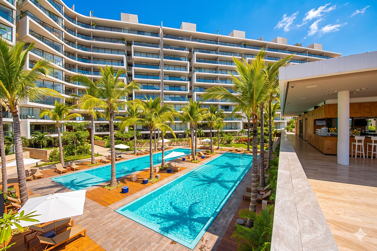 Nima Bay, 2-Cuartos, Balcon, Piscina, Marina