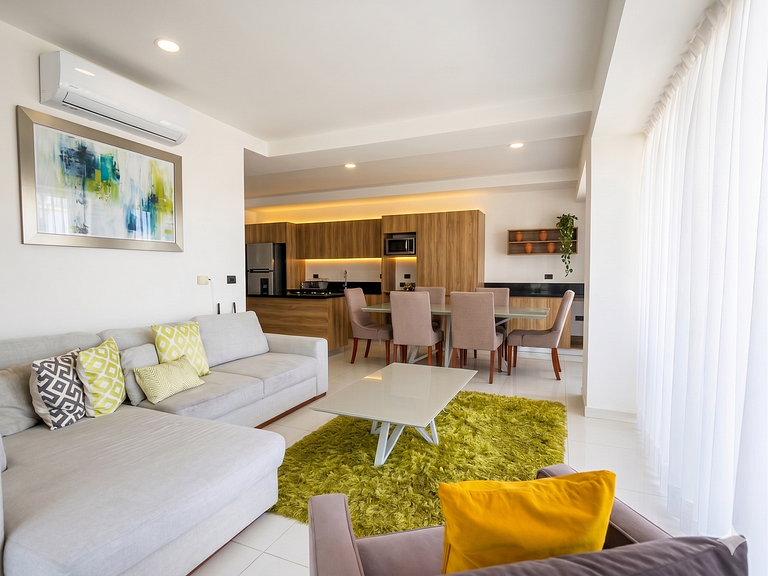 Zoho Skies, 2BR + DEN, 2 baños con alberca en la azotea
