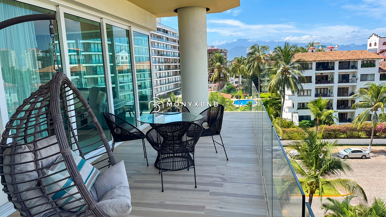 Lujoso apartamento de 1 dormitorio en Marina Vallarta, con b