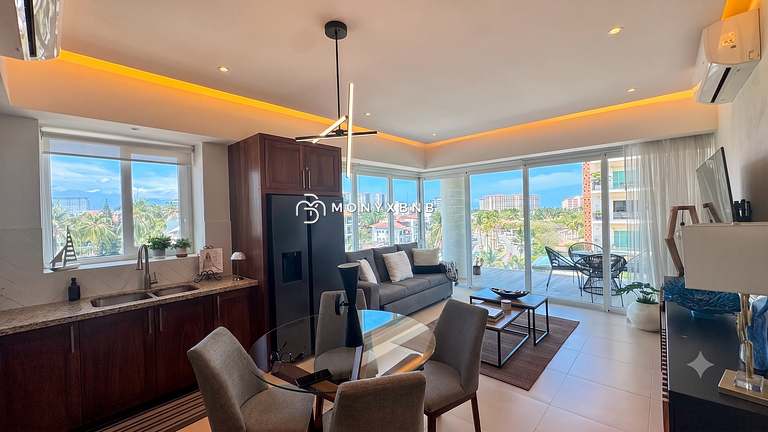 Lujoso apartamento de 1 dormitorio en Marina Vallarta, con b