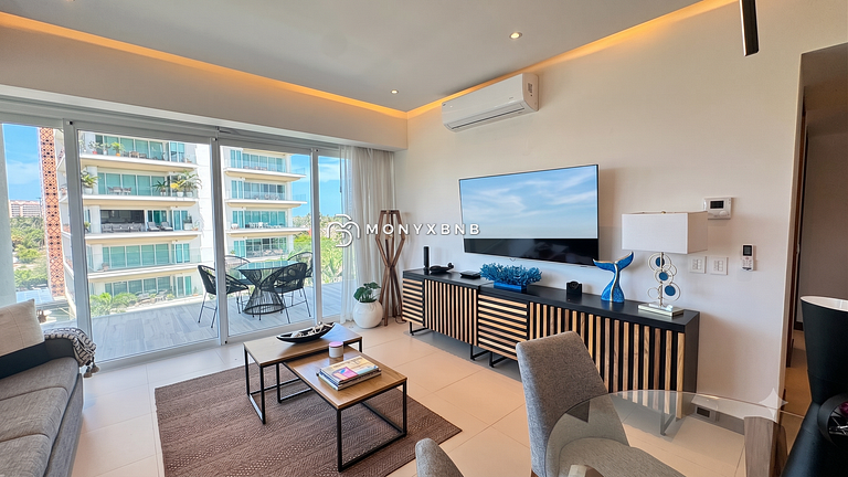 Lujoso apartamento de 1 dormitorio en Marina Vallarta, con b