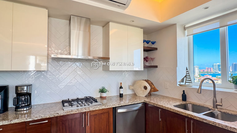 Lujoso apartamento de 1 dormitorio en Marina Vallarta, con b