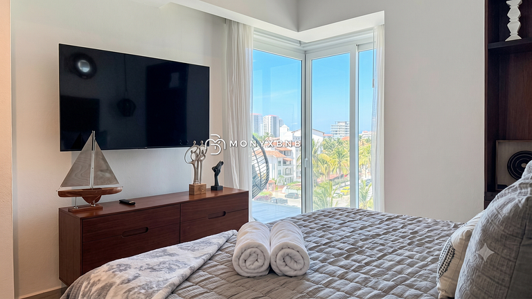 Lujoso apartamento de 1 dormitorio en Marina Vallarta, con b