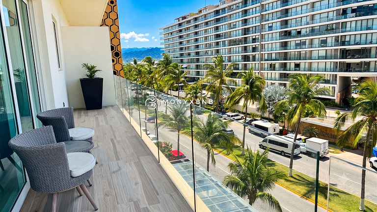 Lujoso apartamento de 1 dormitorio en Marina Vallarta, con b