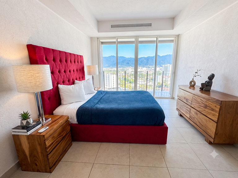 Apartamento de 2 dormitorios en planta alta con vista al mar