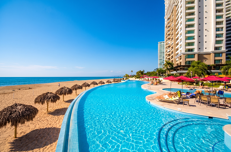 Apartamento de 2 dormitorios en planta alta con vista al mar