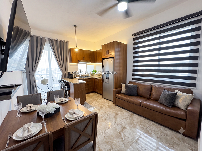 Apartamento Moderno 1BR Cerca de Zona Romantica