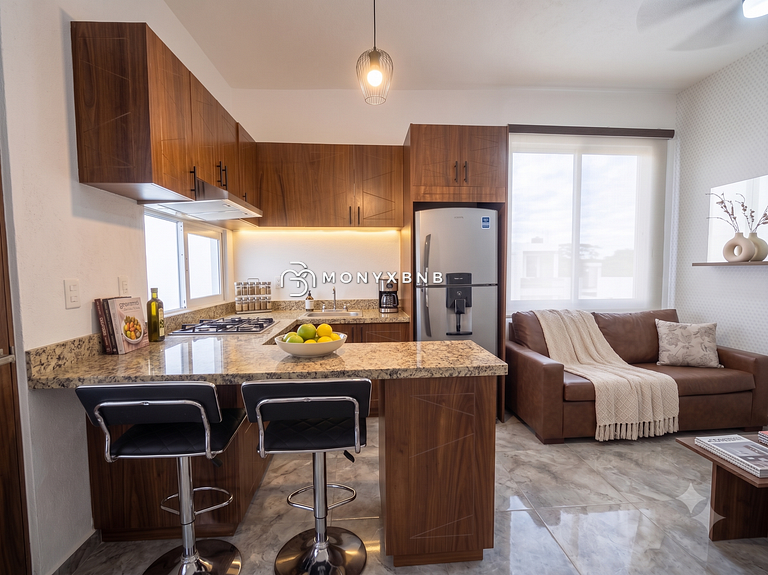 Apartamento Moderno 1BR Cerca de Zona Romantica