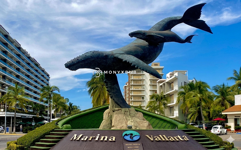 Lujoso apartamento de 1 dormitorio en Marina Vallarta, con b