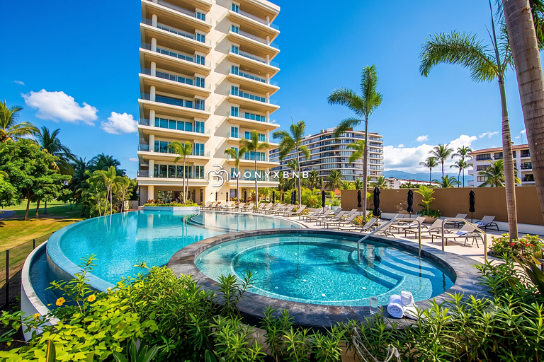 Lujoso apartamento de 1 dormitorio en Marina Vallarta, con b