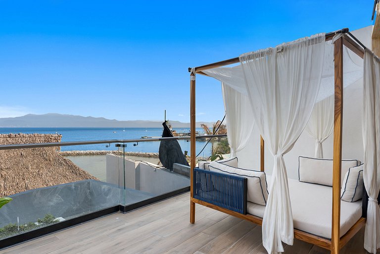 Condominio de lujo a pie de playa con jacuzzi