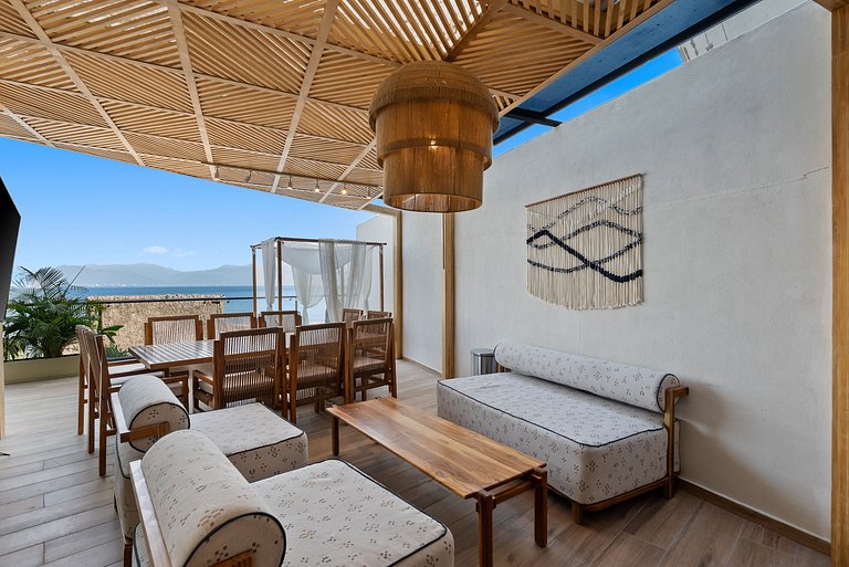 Condominio de lujo a pie de playa con jacuzzi