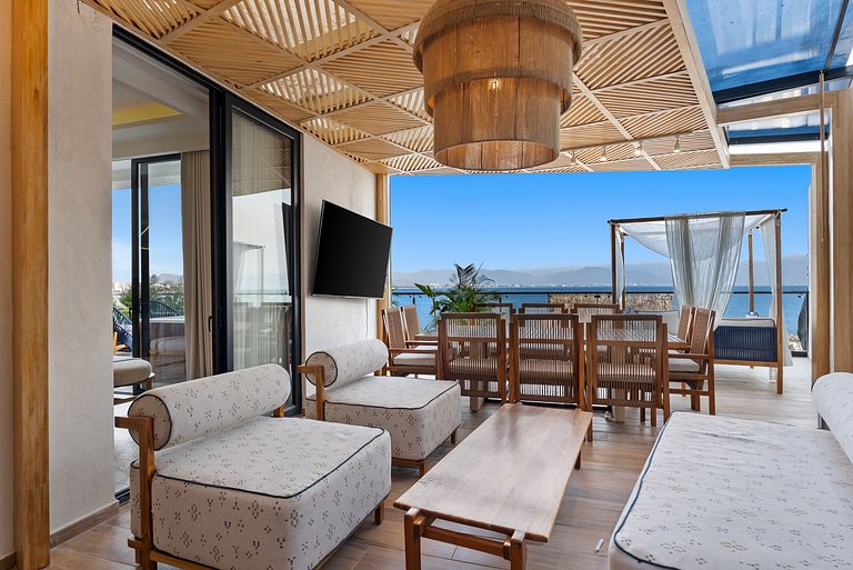 Condominio de lujo a pie de playa con jacuzzi