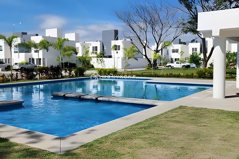 Presto sillas sombrilla, alberca, jacuzzi, 11 pers