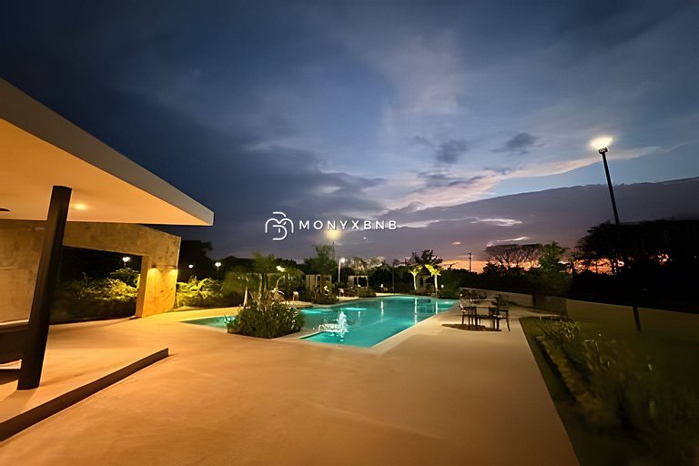 Condo Alberca, Pádel, Cerca, Marina Aeropuerto/5p