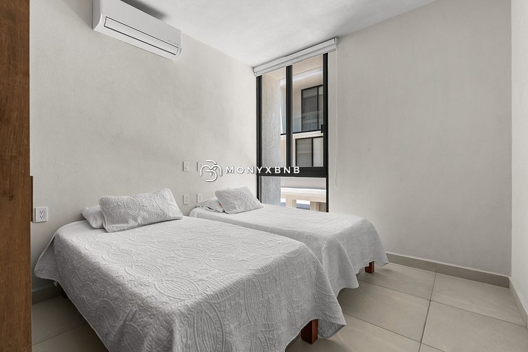 Condo Alberca, Pádel, Cerca, Marina Aeropuerto/5p